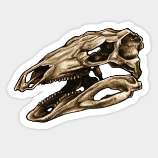 Dinosaur Skull Stegosaurus Sticker